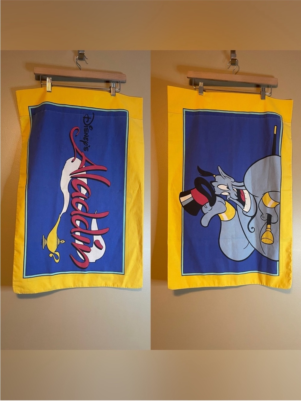 Vintage 1993 Disney Aladdin Pillowcase